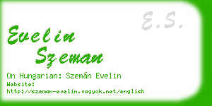 evelin szeman business card