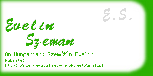 evelin szeman business card